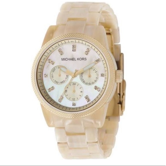 michael kors watch tortoise shell